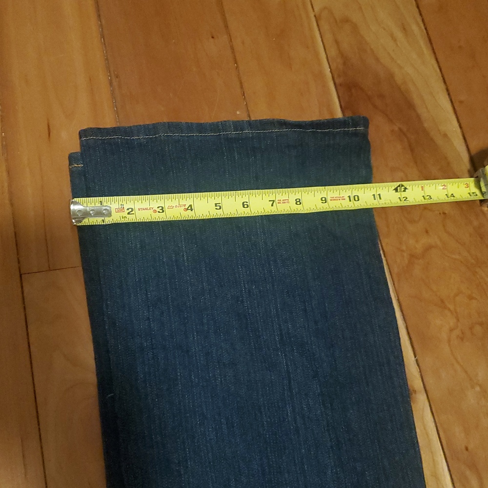 Baby Phat Dark Blue Denim y2k Jeans with :cats Meow !: Back Pockets - Picture 10 of 15